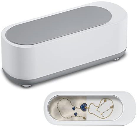 Tedious Ultrasonic Jewellery Cleaner | 1/2 Small Ultrasonic Cleaner | USB Automatic Jewellery Cleaner Machine | Portable Household Ultrasonic Cleaners for Jewelry, Watches, Eyeglasses
