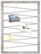 CLAMARO 'Collage Flex' Fotohalter 40x60 cm | Vintage Weiß | Bilderrahmen Fotorahmen Collage mit Gummibändern und Foto Holzklammern | Ideal als Galerie für Fotos oder Postkarten