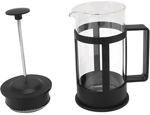 Yusat 350ml Prensa Francesa Vidrio Acero Inoxidable Prensa de café Vidrio Prensa Francesa Tetera