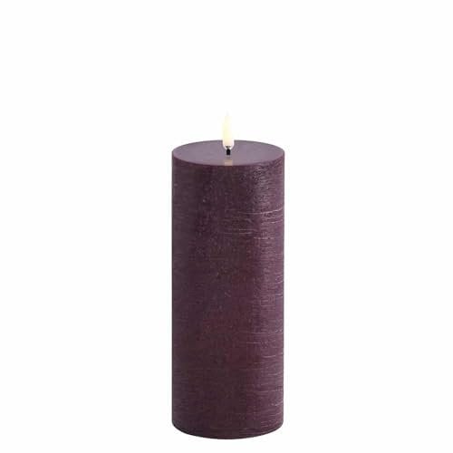 Uyuni UL-PI-PL78020 LED Pillar Candle Plum, Rustic – 7,8 x 20,3 cm