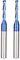 Jiiolioa 2PCS CNC Router Bits 1/4 Inch Shank 1/8 inch Cutting Diamete Spiral Up Cut End Mill with Nano Blue Coating for Carving Standard milling, Finish and Boring …