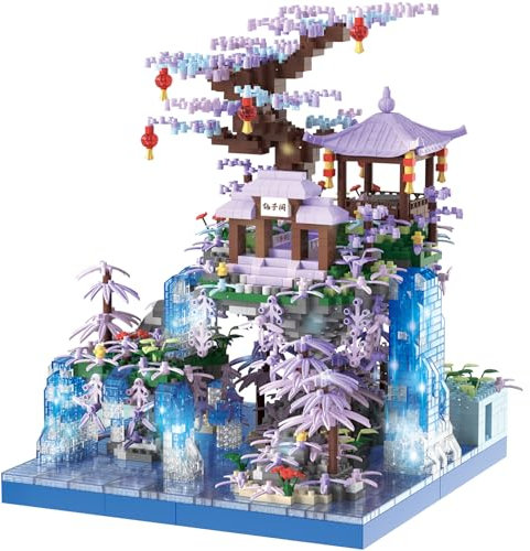 Toys de Construction, Tiny House, Building Blocs Set pour Les Adultes Architecture Chinois Blocs de Construction DIY DIY COMMENTOBLIBLE Exquisite VIVIDE Adult