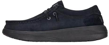 HEYDUDE Wally X Schwarz Wildleder Turnschuhe