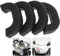 Pot Handle Holder, 4pcs Silicone Assist Handle Holder heat-resistant and Heat-insulating Silicone Handles Silicone Pot Earrings Anti-scald Hand Protector, Suitable for Pans, Casserole, Frying Pans
