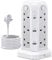 K-MART Tower Extension Lead with USB Slots, 18-IN-1 Surge Protected Extension Lead with 2M Extension Cable, 2 USB-C & 4 USB Ports, 12 UK Plug Sockets – Ideal for Home, Office & Workshop (White)