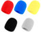 HSKRKOW 5 Stück Popschutz Mikrofon,Staubdicht Und Antibakteriell Mic Foam Cover,Mikrofon Windschutz,Mit Guter Elastizität Kontraktilität,Pop Schutz Mikro Für Ktv,Outdoor-Aktivitäten