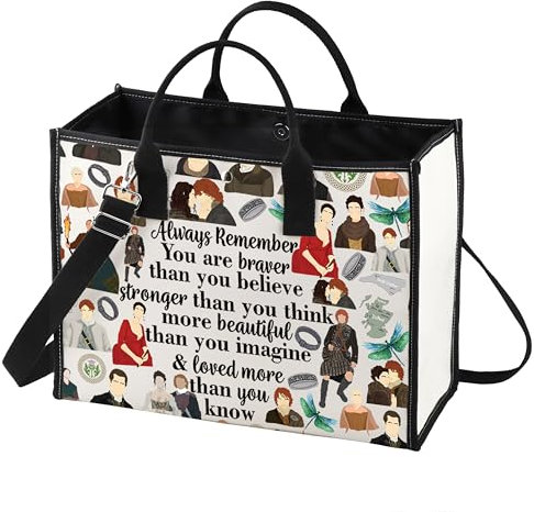 LEVLO Kosmetiktasche mit schottischem Libellen-Design, Filmgeschenke, You Are Braver Stronger Smarter Than You Think Merch, Out-Lander LT, Kosmetiktasche