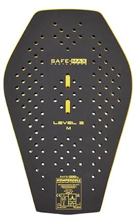 Safe-Max Rückenprotektor PR-EVO Level 2 - Flexibel & Waschbar - Leicht schwarz M