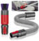 Swetfela 2 PCS Spazzola Delicata Anti-graffio per Dyson Kit, per Dyson V7/V8/V10/V11/V15 Accessori Aspirapolvere, con Tubo per Aspirapolvere Universale, per Senza Graffi Spolverare Autopulente