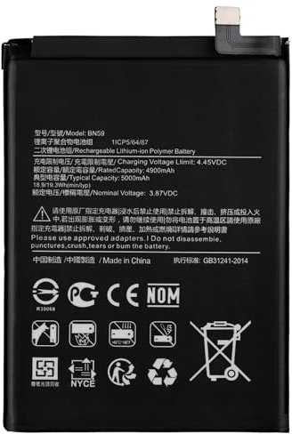 Duotipa 4900mAh Neu Ersatzakku BN59 Kompatibel mit Xiaomi Redmi Note 10 /Note 10 Pro/Note 10S akku mit Reparatur Werkzeugsatz
