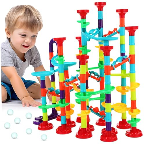KICHOUSE 1Satz Murmelbahn Konstruktionsspielzeug Set Für Teiliges Bausteine Sicher Und Einfach Zusammenbaubar Fördert Kreatives Und Lernspaß Für Kleinkinder