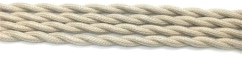 vecchi cavi a maglia, Filo elettrico intrecciato in cotone 2 x 0,75 mm 5 metri multicolore(Ivory White)