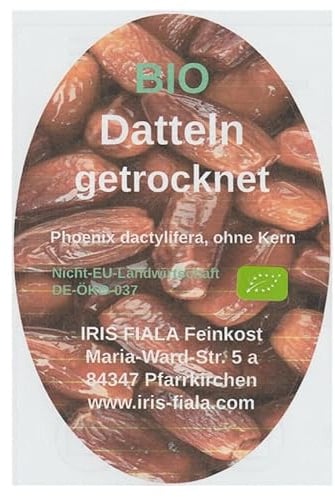 2 kg +++ BIO Datteln, getrocknet, weich, ohne Kern +++ von der echten Dattelpalme (Phoenix dactylifera) +++ EUR 14,95/kg