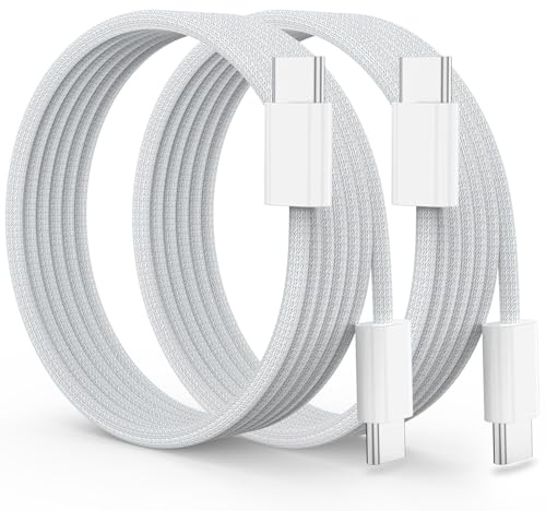 USB C Cable for Apple iPad Charger Cable 2M/2Pack, Fast Charging Type-C Charger Cord for iPad Pro 12.9 11 13 inch 4th 5th 6th M4 2024/Air 10.9 inch 5th Gen M2 M3/Mini 6 A17 Pro/Pad 10th A16 11th