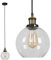MiniSun | Modern Black and Gold Ceiling Pendant and Clear Glass Globe Light Fitting | Pendant Lights, Home Décor & Improvement Essential