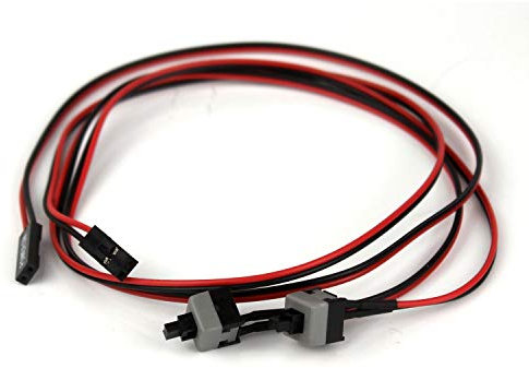 YTIan 2Pcs ATX PC Computer Motherboard Switch On/Off/Reset Power Cable 50CM