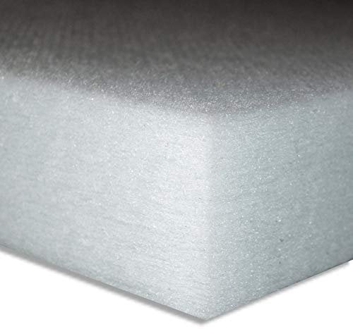 Polyester-Dämmvlies-Matte/Stärke 60mm / selbstklebend - RG: ca. 30kg/m³ - weiß