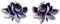 NicoWerk Damen Silber Ohrstecker Lotus aus 925 Sterling Silber Blume Blüte Vintage Geschwärzt Ethno SOS314