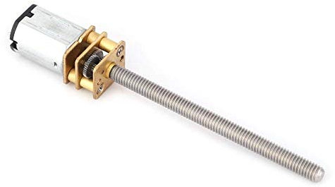 DC 6~12V N20 Getriebemotor Gewindespindel Reduktionsmotor M4x55mm 12V Hohes Drehmoment Reduzierstück Mit Langem Ausgang Welle Kugelumlaufspindel Zubehör für DIY Basteln RC Spielzeug(200RPM)