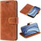 Mulbess Handytasche für Xiaomi Mi 10 Pro/Xiaomi Mi 10 Hülle, Ledertasche mit Bookstyle, Standfunktion, Kartenfächern Handyhülle, Vintage Cognac Braun