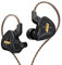 KZ EDX in-Ear Monitors, HiFi Stereo Stage/Studio IEM Wired Noise Isolating Sport Earphones/Earbuds/Headphones with Detachable Cable 2Pin for Musician Audiophile (Without Mic, Black)