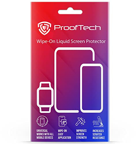 ProofTech Flüssigglas-Displayschutz, deckt bis zu 6 Geräte ab | für alle Smartphones, Tablets und Uhren | Telefon kratz- und rissfest