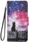 ChoosEU Case for iPhone 7 / iPhone 8 / iPhone SE 2022 / SE 2020 Wallet Case Flip PU Leather Case Cute Pattern Design for Girl Women Phone Case Silicone Shockproof Protective Case Cover - Cat Star