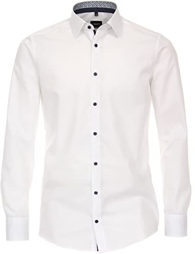 Venti Chemise d'affaires unie - Coupe moderne, Blanc., 42