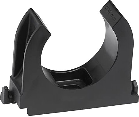 Rohrclip (Negro, Ø 32mm 60 St.)