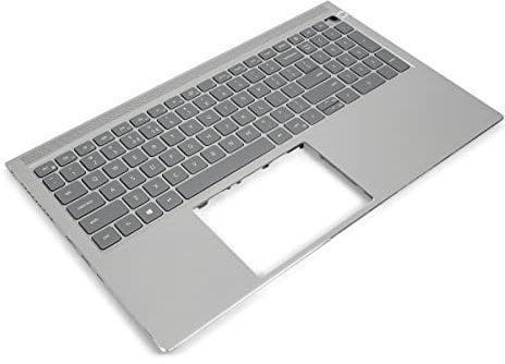Dell Inspiron 7510 Palmrest & US/INT ENGLISH Backlit Keyboard - 0W9W9W + 00JGVH (0K74M) (Renewed)
