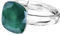 925 Sterling Silber 44 farben Ringe für Damen Verstellbarer mit Marken Kristalle, Glänzend Cubic Zirkonia Ring Fingerring Kommt in Schmuck Geschenk Box (Royal Green)
