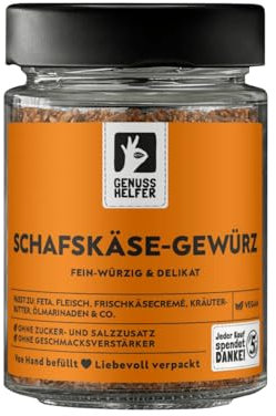 Bremer Gewürzhandel Schafskäse Gewürz, gerebelt, perfekt zum Kochen für Käse- und Tomatenspeisen, leckere Aromen für Fetakäse, 70g im Glas