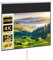 HOMCOM schermo di proiezione da 120 pollici, schermo per videoproiettore, per home cinema, 16:9 4K HD, montaggio a parete o a soffitto, 283 x 8 x 192 cm, bianco