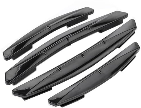 4 Pcs Car Door Protectors Strip, Edge Guard Strip Clip On Front Rear Door Bump Scratches Protection, Anti-Collision Strip, Edge Protection Strip Fits for Car Door Shape Straight Light