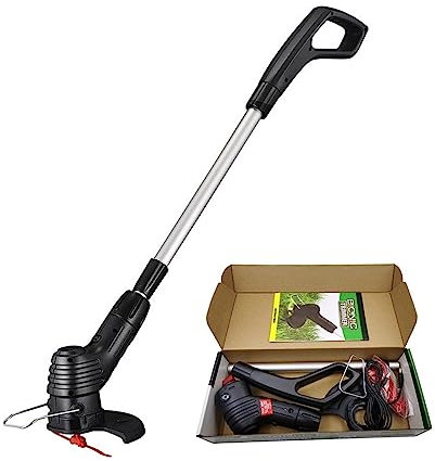 MILATE Tagliaerba Tagliaerba Elettrico a Batteria Lunghezza Regolabile tagliaerba tagliaerba tagliaerba Portatile Wireless Ricarica USB for Giardino/Prato Nitido ed efficiente(B)