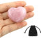 1PC, Cristal De Cuarzo Rosa De 40 Mm En Forma De CorazóN, Cristal Curativo Grande, CorazóN Rosa, Piedra De Cristal De Amor, Regalo Del DíA De San ValentíN, Piedra Preciosa Natural De Reiki