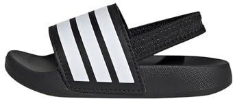 adidas Mixte bébé Adilette ESTRAP Slides Infants TOBOGGANS, Core Black/Cloud White/Core Black, 23 EU