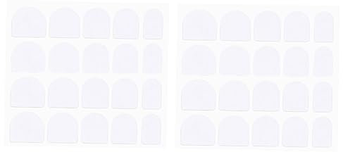 Healeved 10 Hojas Adhesivo De Uñas De Doble Cara Adhesivo Para Uñas Postizas Cinta Adhesiva De Pegatinas Adhesivas Desechables Para Uso Manicura Blancas Unidades Por Hoja