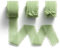 MORSUNBELA Geschenkband Grün,Schleifenband Eukalyptus Grün,Chiffonband Hochzeit,Dekoband Breit,25mm x 6,4 m,Geschenkbänder Stoff