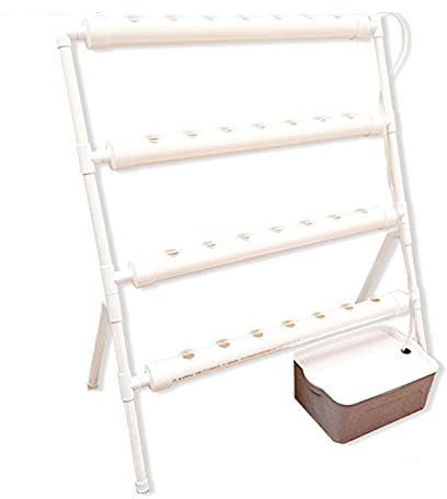 KumuJ Hydroponic System Hydroponic Grow Kit per la coltivazione di piante senza terra, 36 siti di piante, 4 strati, piante idroponiche, per casa, balcone, giardino, balcone e ortaggi (2 strati con 36