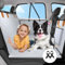 Pawaboo Hunde Autositz Hundedecke für kleine Hunde, Klein Hund Rücksitz Autoschondecke,Faltbar Verdicktes Hundebett Autositz Haustier Hundes Autodecke Bett Welpensitz, bis zu 400lbs, Schwarz + Grau