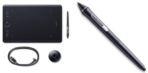 Wacom Intuos Pro M Tableta gráfica con lápiz Digital Pro Pen 2 / digitalizadora para Pintura y & Pro Pen 2 (KP504E) - Compatible con Intuos Pro, Cintiq, Cintiq Pro & MobileStudio Pro