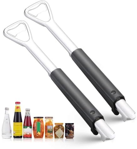 Adjustable Jar Opener for Weak Hands, Multifunctional Stainless Steel Can Opener,PortableJar Lid Gripper, Manual Jar Bottle Cap Opener for Home Kitchen Gadgets