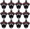 Luwanburg 12 PCS Wall Mounted Bottle Opener Bulk Beer Cap Opener Mountable for Post Wood Board (Black with Red)