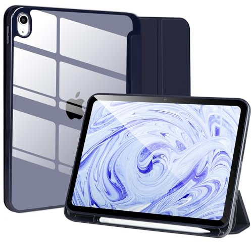 Funda para iPad Air de 5ª/4ª generación 2022/2020 de 10.9 pulgadas, funda con función de apagado y encendido automático, azul marino