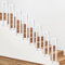 Ogimeka Barandilla Escalera Interior, Pasamanos Escalera en Forma de U, Barandillas Escaleras para Villas, Balcones, Pasillos, Apartamentos, Interiores y Exteriores (Blanco - montaje lateral, 90x20cm)