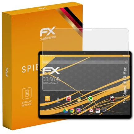 atFoliX Displayfolie kompatibel mit Chuwi Hi10 Max Schutzfolie, entspiegelnde und stoßdämpfende FX Folie (2X)