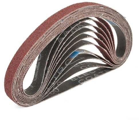 Besttoolifes Sanding Belts Set 60 Pieces 13x457mm Mixed Grit 40/60/80/120/180/240 for Black & Decker Power Files BD280 BD282E BD290 BD292E KA290 KA292 KA292E KA293E