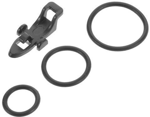 Parliky Angelhakenhalter zum Befestigen von Ködern 10 Stück aus Pp mit Elastischem Ring und O-ringen Verstellbar für Verschiedene Angelruten Beim Karpfenangeln