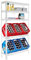 PROREGAL Getränkekistenregal Bodensee 6 Kisten mit 3 Ablagen Weiß | HxBxT 180x100x30 cm | freistehend Kistenständer Getränkeregal Wasserkistenregal Bierkistenregal